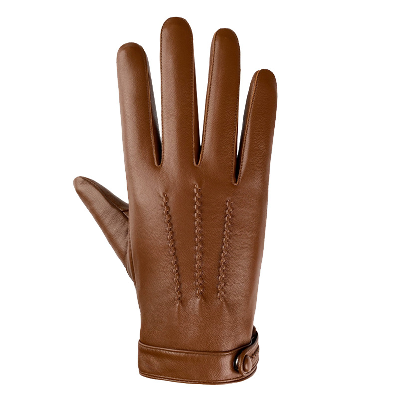 Leather Driving Glove - Мужские перчатки из натуральной овчины с