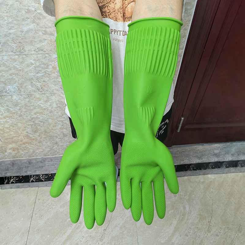Dish Glove Rubber - 1 пара удлиненных силиконовых перчаток для