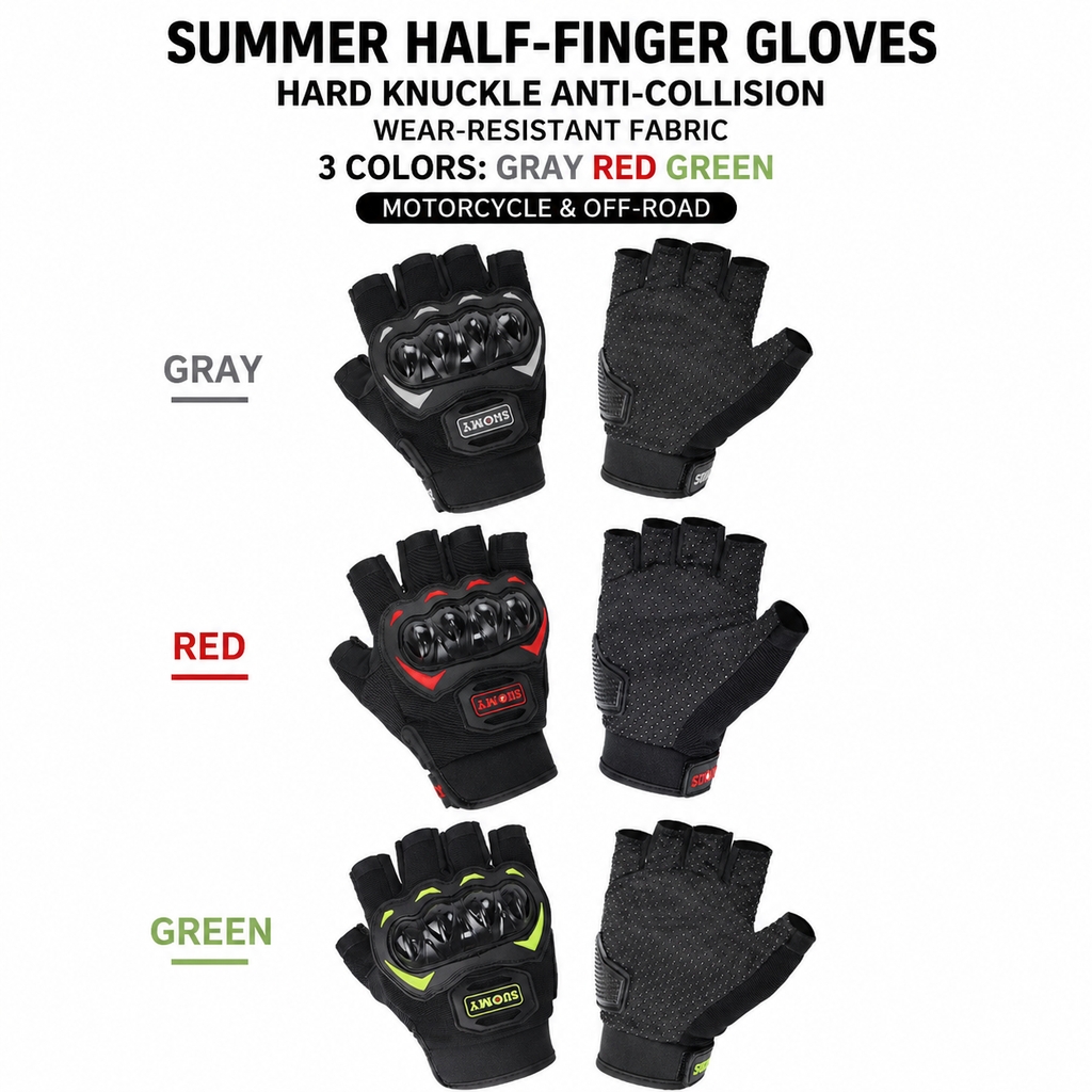 Летние мотоциклетные перчатки  – обзор и цена Motorcycle Glove Knuckle