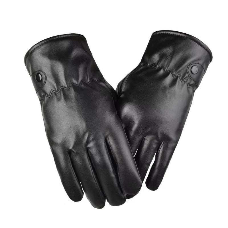 Зимние модные черные перчатки  – обзор и цена Leather Driving Glove