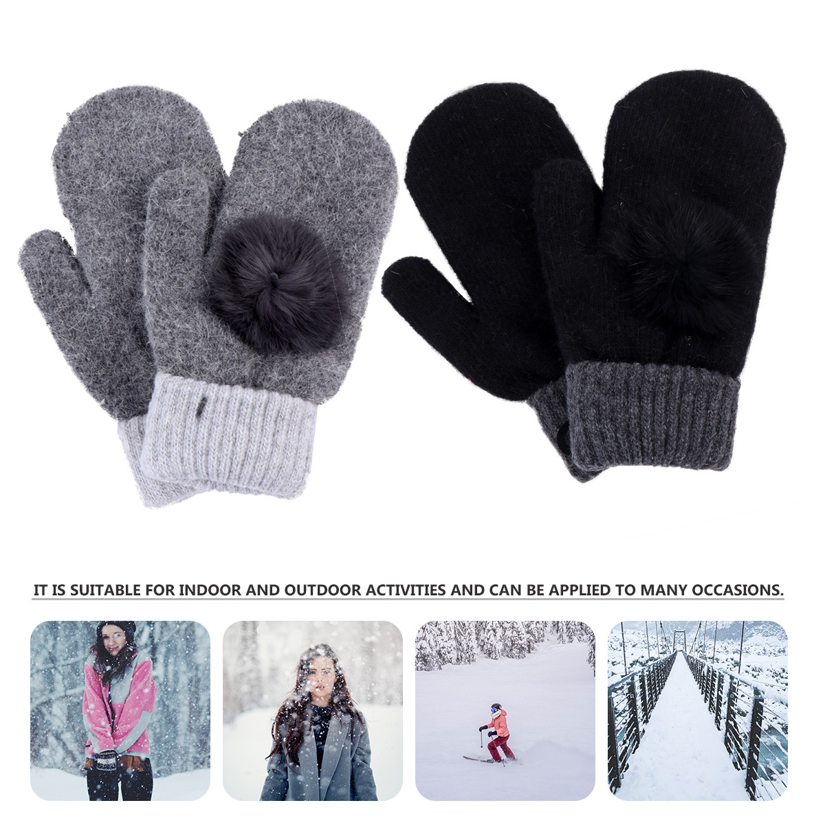 2 пары теплых шерстяных вареже – обзор и цена Wool Glove Lined