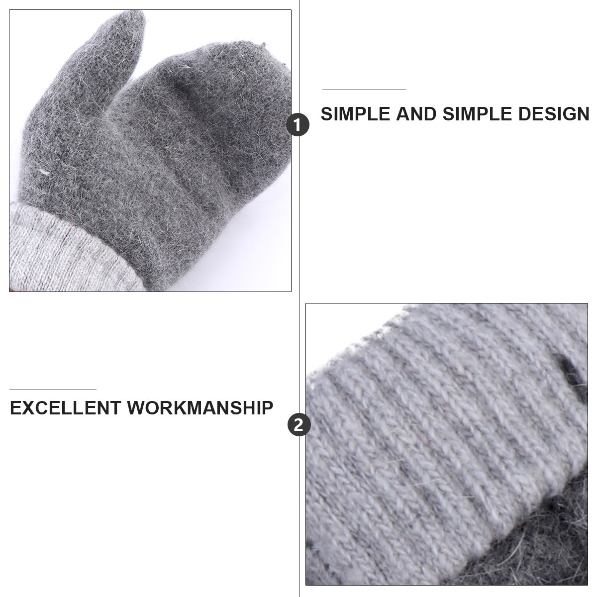 2 пары теплых шерстяных вареже – обзор и цена Wool Glove Lined