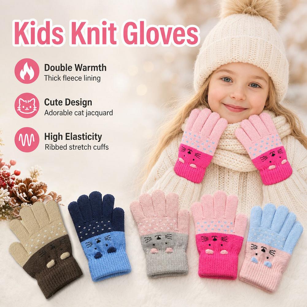 Детские вязаные перчатки с фли – обзор и цена Wool Glove Lined